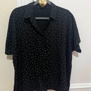 Polka Dot Women's Button Down